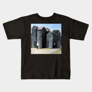 Hastings fishermans Huts Kids T-Shirt